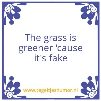 Tegeltje: Grass