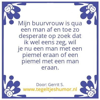 Tegeltje: Ik ben Gerrit.