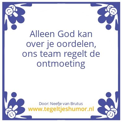 Tegeltje: God