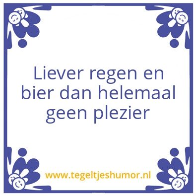 Tegeltje: Biertegel