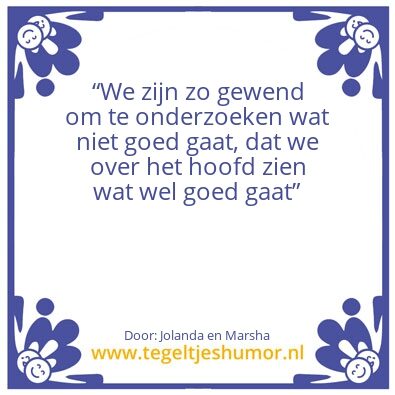 Tegeltje: Onderzoek