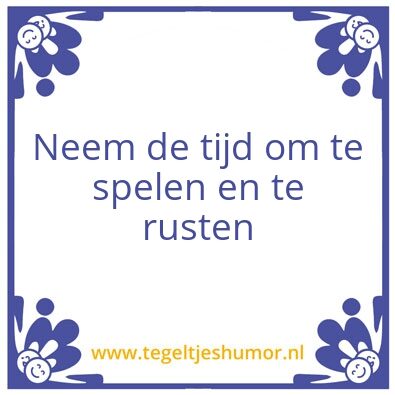 Tegeltje: spelen