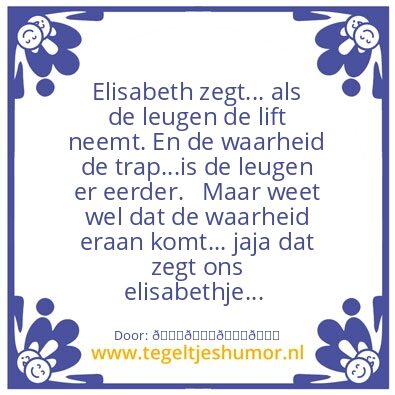 Tegeltje: Elisabeth