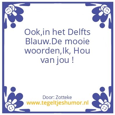 Tegeltje: Holland Humor .
