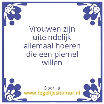 Tegeltje: Ja