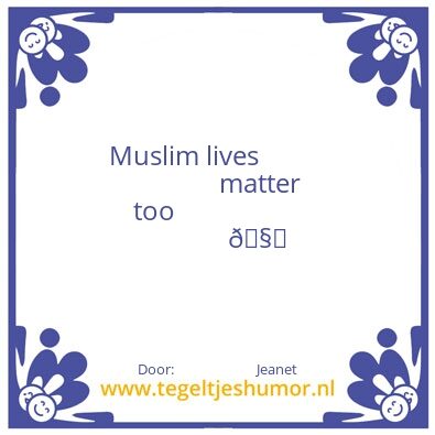 Tegeltje: De wereld is van iedereen!