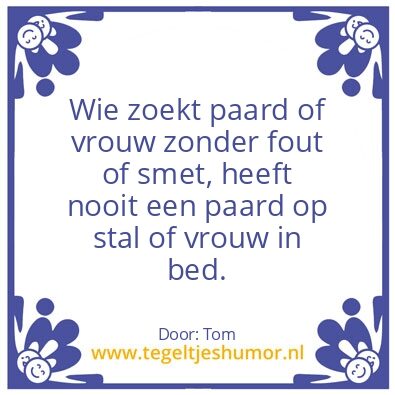 Tegeltje: Paard en vrouw