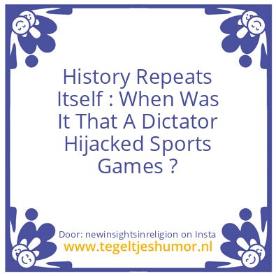 Tegeltje: History Repeats Itself :