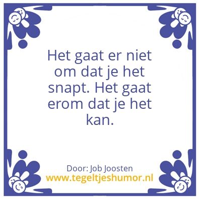 Tegeltje: Engels