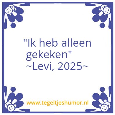 Tegeltje: .