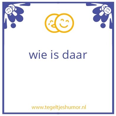 Tegeltje: ha ha
