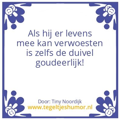 Tegeltje: eerlijk