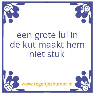 Tegeltje: kittelaar