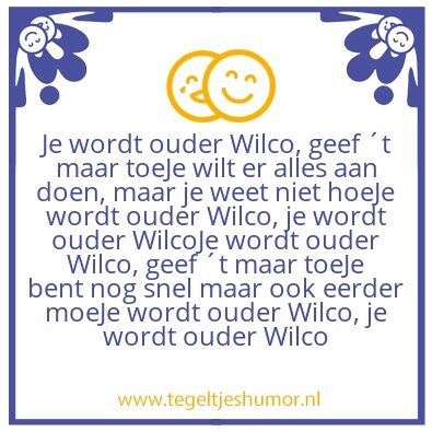 Tegeltje: Wilco