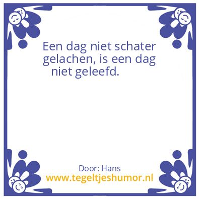 Tegeltje: Hans
