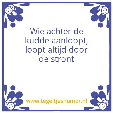 Tegeltje: Kudde gedrag