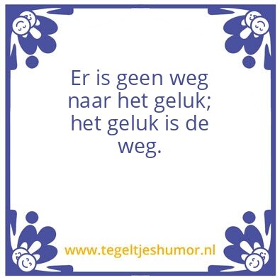 Tegeltje: Geluk