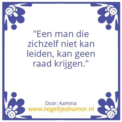 Tegeltje: Zelfleiderschap