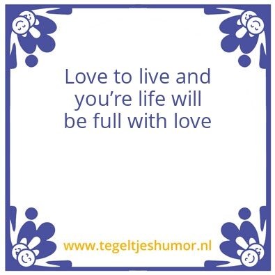 Tegeltje: Just saying