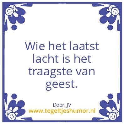 Tegeltje: Humor