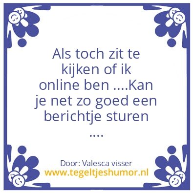 Tegeltje: Online