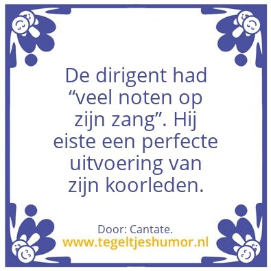 Tegeltje: Veel noten op â€¦..
