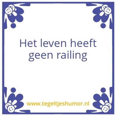 Tegeltje: Leven