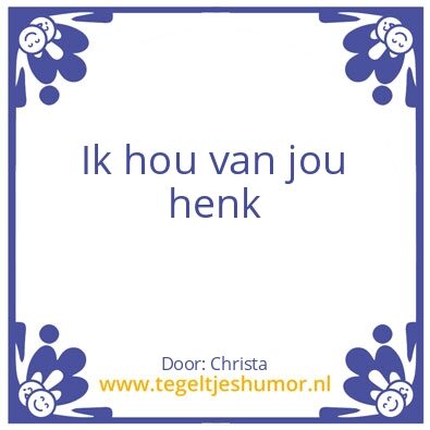Tegeltje: Houden van