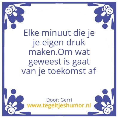 Tegeltje: Blauw