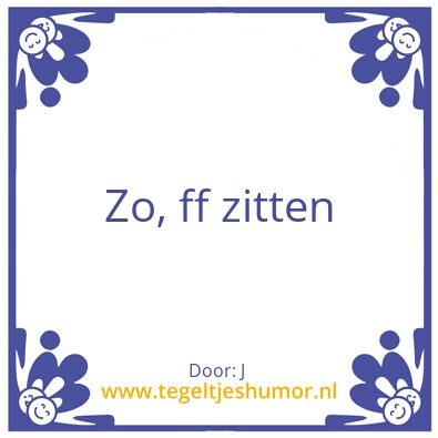 Tegeltje: Toilet