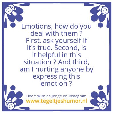 Tegeltje: Emotions 6