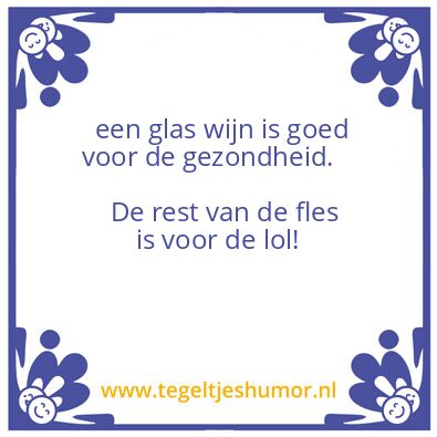 Tegeltje: wijnen