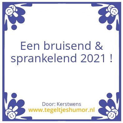 Tegeltje: Wens 2021