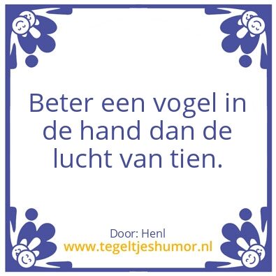 Tegeltje: De vogel wijsheid