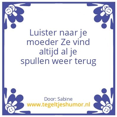 Tegeltje: .