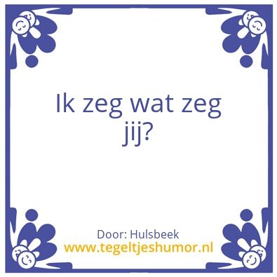 Tegeltje: Ok