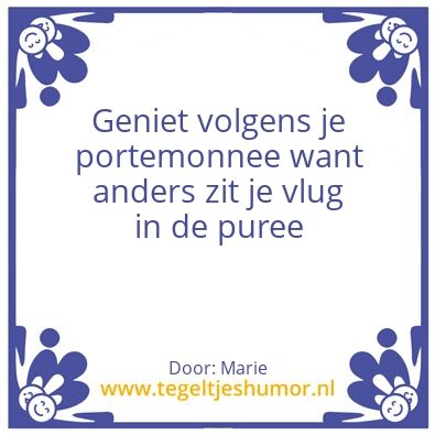 Tegeltje: Humor