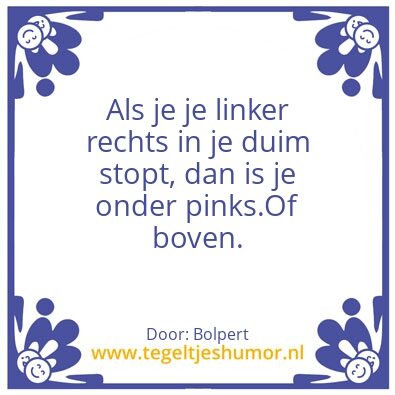 Tegeltje: De paradox