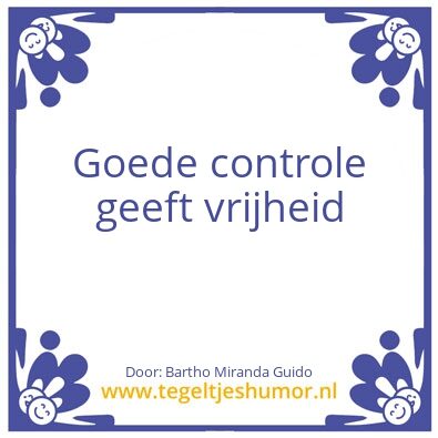 Tegeltje: Controle