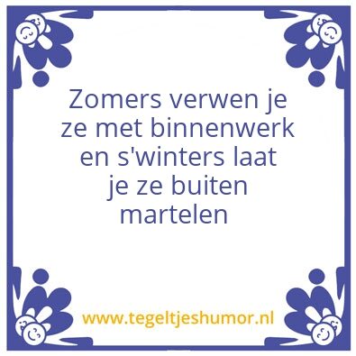 Tegeltje: Mijn slaven