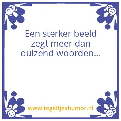 Tegeltje: Beeld
