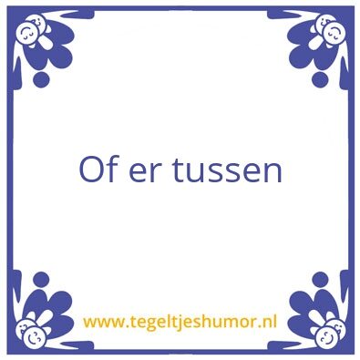 Tegeltje: .