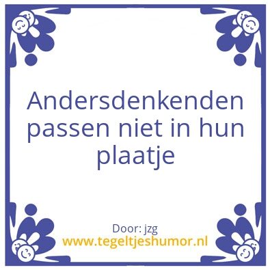 Tegeltje: anders