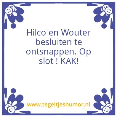 Tegeltje: Slot