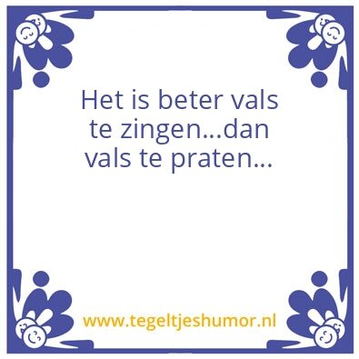 Tegeltje: …