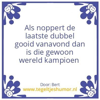 Tegeltje: Kampioen