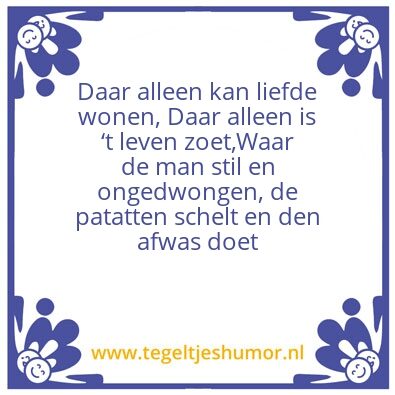 Tegeltje: Patatten