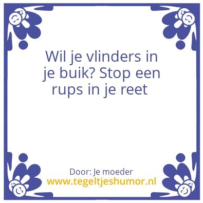 Tegeltje: Vlinders
