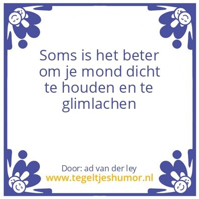 Tegeltje: spreuk