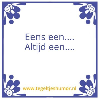 Tegeltje: Mooi